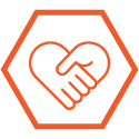 hold hands heart icon