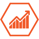 upwards graph icon