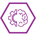 cog and brain icon