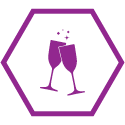 champagne glasses cheers icon