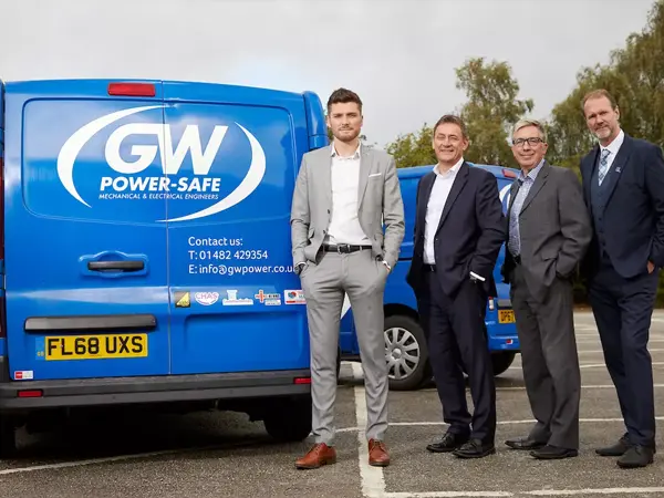 GW power safe van with people