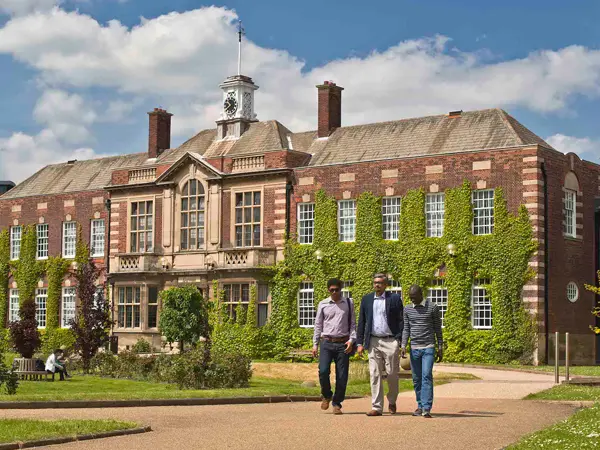 people walking away from Hull University building